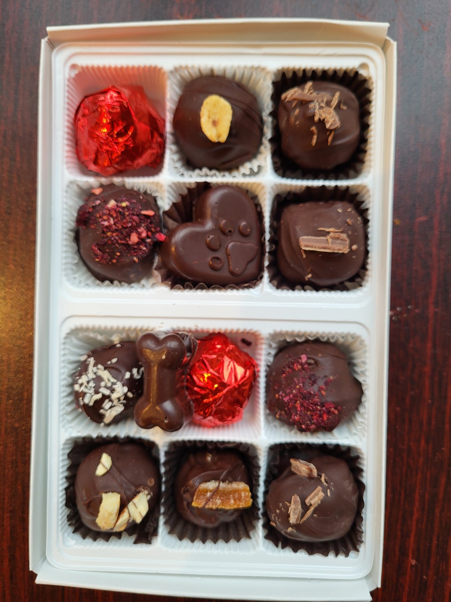 Stray to the Heart City News Cafe Chocolate Truffles (12 Pieces)