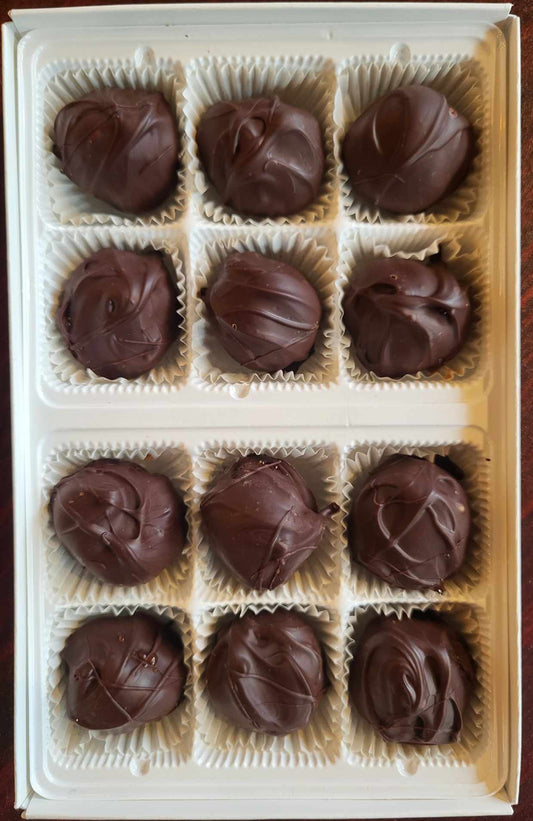 Classic Dark Chocolate Truffles Box (12 pieces)